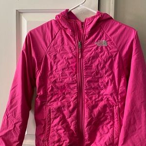 Pink North Face Jacket with Fleece Lining